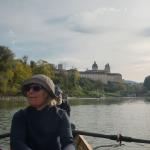 Ruderboot vor dem Kloster Melk Donau 2021