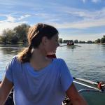 Ruderboote auf dem Weg nach Deggendorf Donau 2021