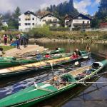 Ruderboote auf der Ilz Donau 2021