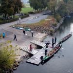 Vilshofen Ruderboote am Steg Donau 2021