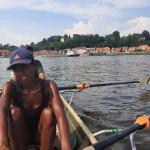 Ruderboot vor Lauenburg 2021