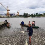 Schlickufer Ruderboote an der Stoer 2021