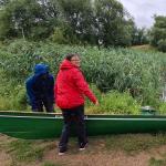 Ruderboot aussetzen in Kuestrin Oder 2021