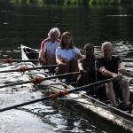 Olaf Scholz im Marathon Ruderboot auf dem Teltowkanal 2021