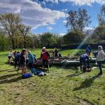Dunauvjaros Ruderboote am Campingplatz Donau 2022