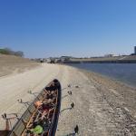 Schleuse am Ende der Mossoni Donau 2022