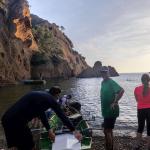 Calanque de Figuerolles Ruderboote am Strand 2022