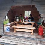 Abendessen am Biwakplatz Inari 2022