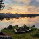 Mitternachtssonne am Inari 2022