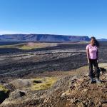 Nirina auf dem Krafla Lavafeld Island 2022