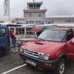 Bootstransport am Flughafen von Egilstadir Island 2022