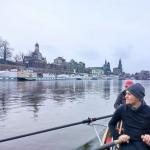 Ruderboot in Dresden Elbe 2023