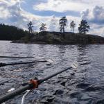 Felsklippe auf dem Saimaa 2023