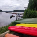 Ruderboot am Kanuanleger Kuopio 2023