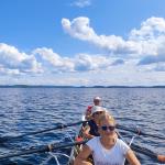 Ruderboot auf dem Juojärvi 2023