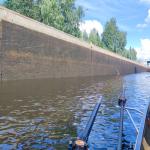 Schleuse Varkaus mit Wasserfall Saimaa 2023