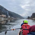 Ruderboot Elbsandstein Dezember 2023
