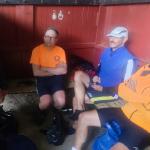 Mittagspause Kalvik den Regen abwarten Asnen 2023