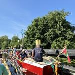 Wartestelle Spandauer Schleuse Ruderboote 2024 Wartestelle Spandauer Schleuse Ruderboote 2024