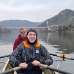 Ruderboot Elb-Sandstein Gebirge Advent 2024