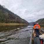 Wanderrudern auf der Elbe im Advent 2024