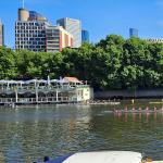 Bereitstellung der Boote bei der Melbourne Head Regatta