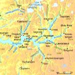 Sognefjord Landkarte