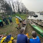 Cigacice Ruderboote im Hafen Oder 2024