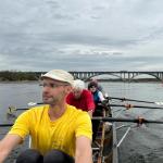 Ruderboot auf der Oder 2024