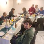 Ruderer beim Abendessen Scinawa Oder 2024