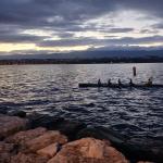 Baumgarten Marathon Ruderboot Ziel Genfer See Marathon 2024