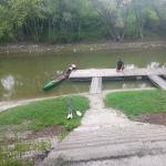 Esztergom Steg des Rudervereins