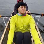 Ruderer auf der Elbe