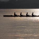 Shannon vor der untergehenden Sonne