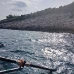 Anlegen an der Felswand