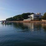 Ruderboot vor unser Luxusherberge