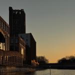 Ullsteinhaus am Abend