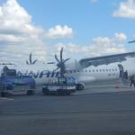 Austauschmannschaft landet am Flughafen Kuopio