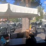 Kerimäki Kirche von der Eisdiele aus