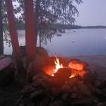 Lagerfeuer auf Hietasaari