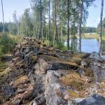 Antisowjetische Panzersperre am Raikuun Kanal