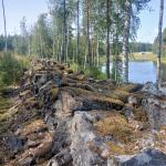 Antisowjetische Panzersperre am Raikuun Kanal