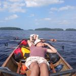 Pause im Ruderboot Saimaa