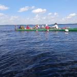 Ruderboote endlose Weiten auf dem Saimaa