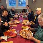 Häufiges Abendessen Pizza