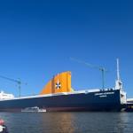 Fährschiff im Bau am Po di Levante