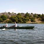 Wikingerinsel Björkö mit Ruderboot