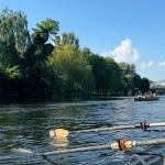 Ruderboot bei 34 Grad auf dem Weg nach Spandau