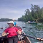 Ruderboot in den Schären