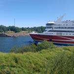 Viking-Line Schiff Einfahrt nach Helsinki